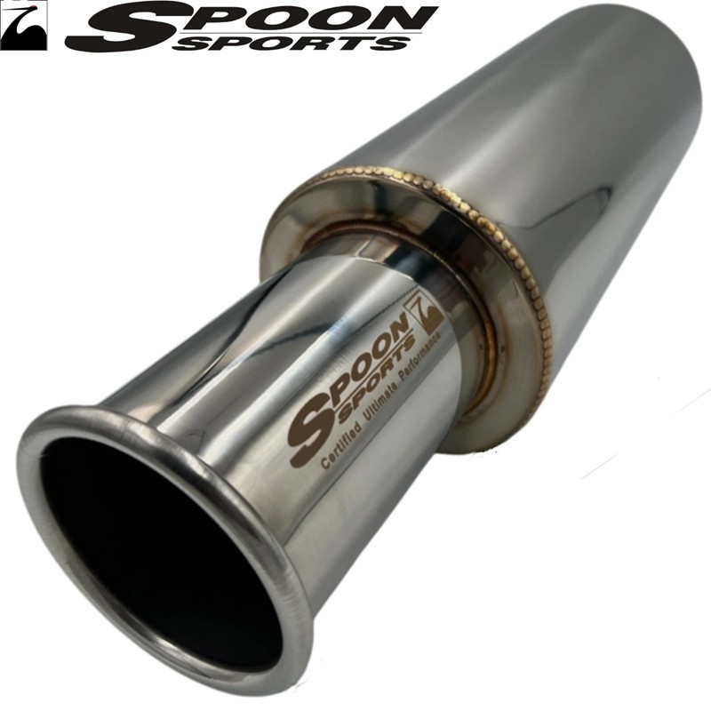 Spoon Sport HI-Power Universal SINGLE EXHAUST MUFFLER Inlet 2.5