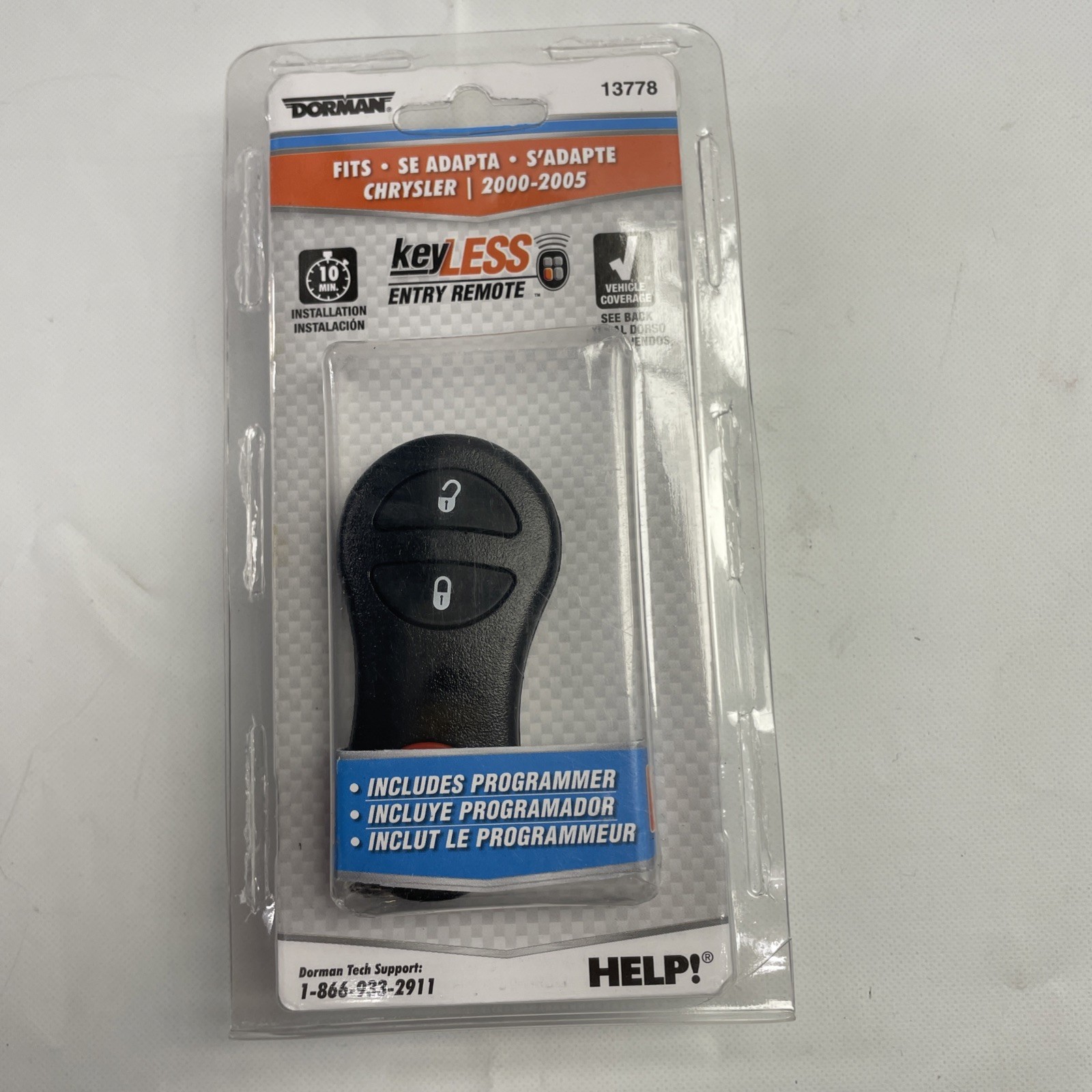Dorman 13778 Keyless Entry 3-button Remote *NEW*