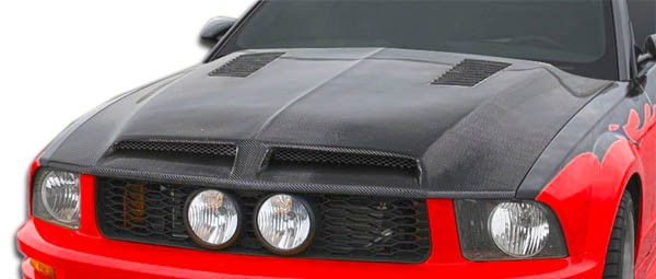 For 2005-2009 Mustang Carbon Creations GT500 Hood - 1 Piece