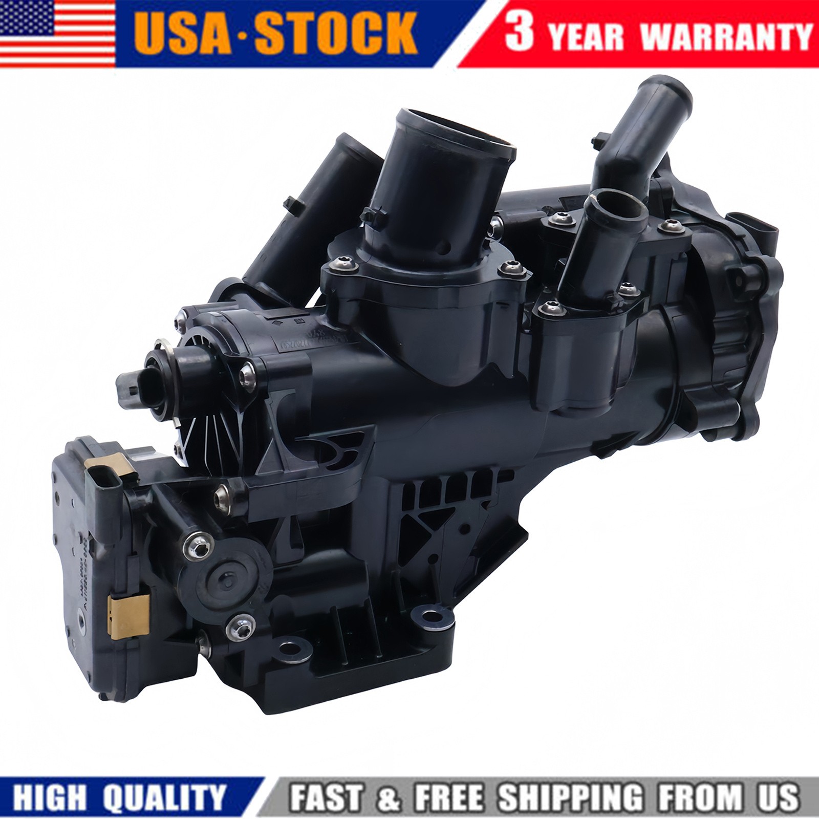 Engine Coolant Flow Control Valve Fits For 2020-2026 Cadillac CT4 CT5 2.0L