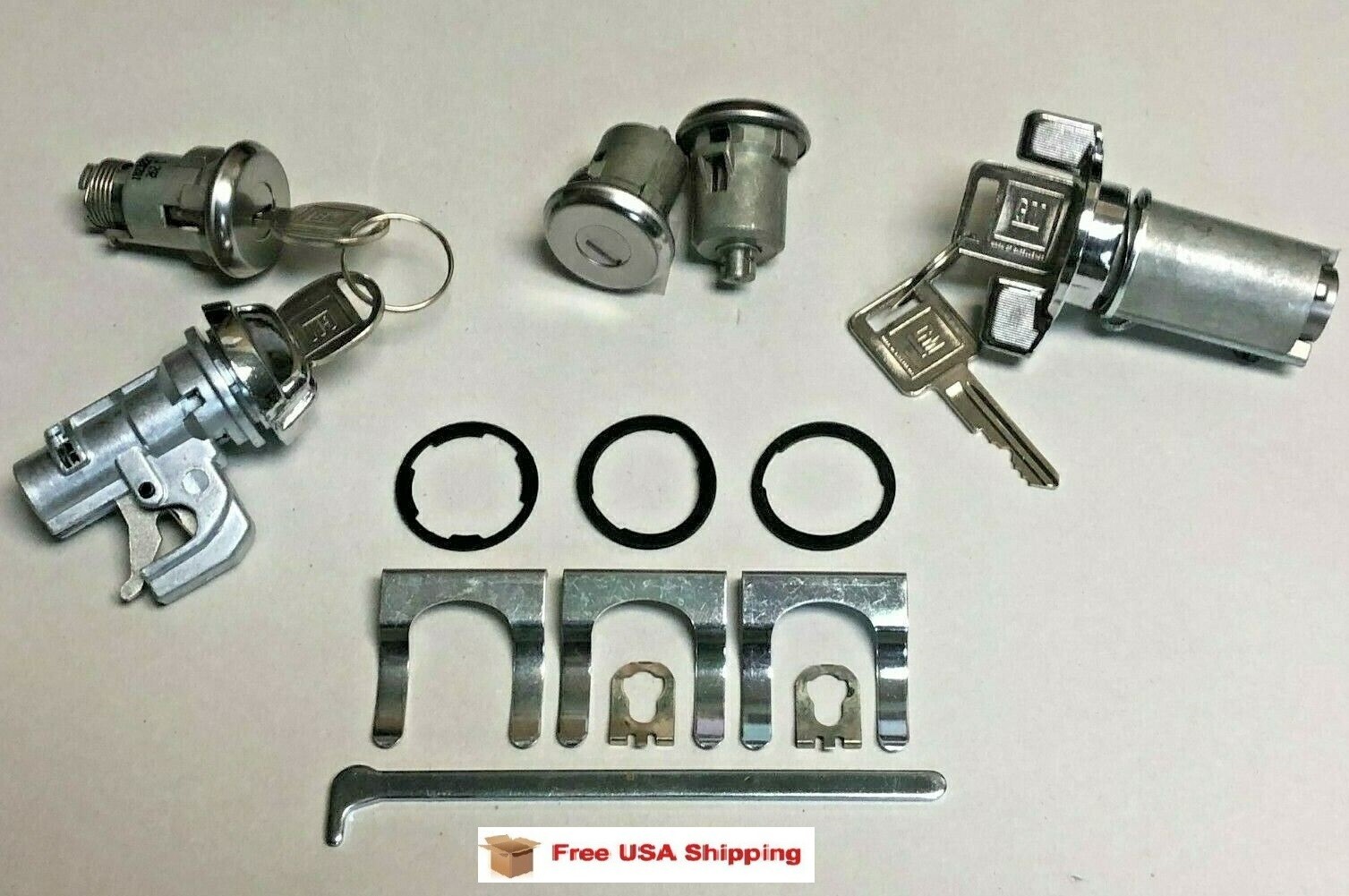 Fits 1969 Chevelle Complete  Lock Set With GM Keys 