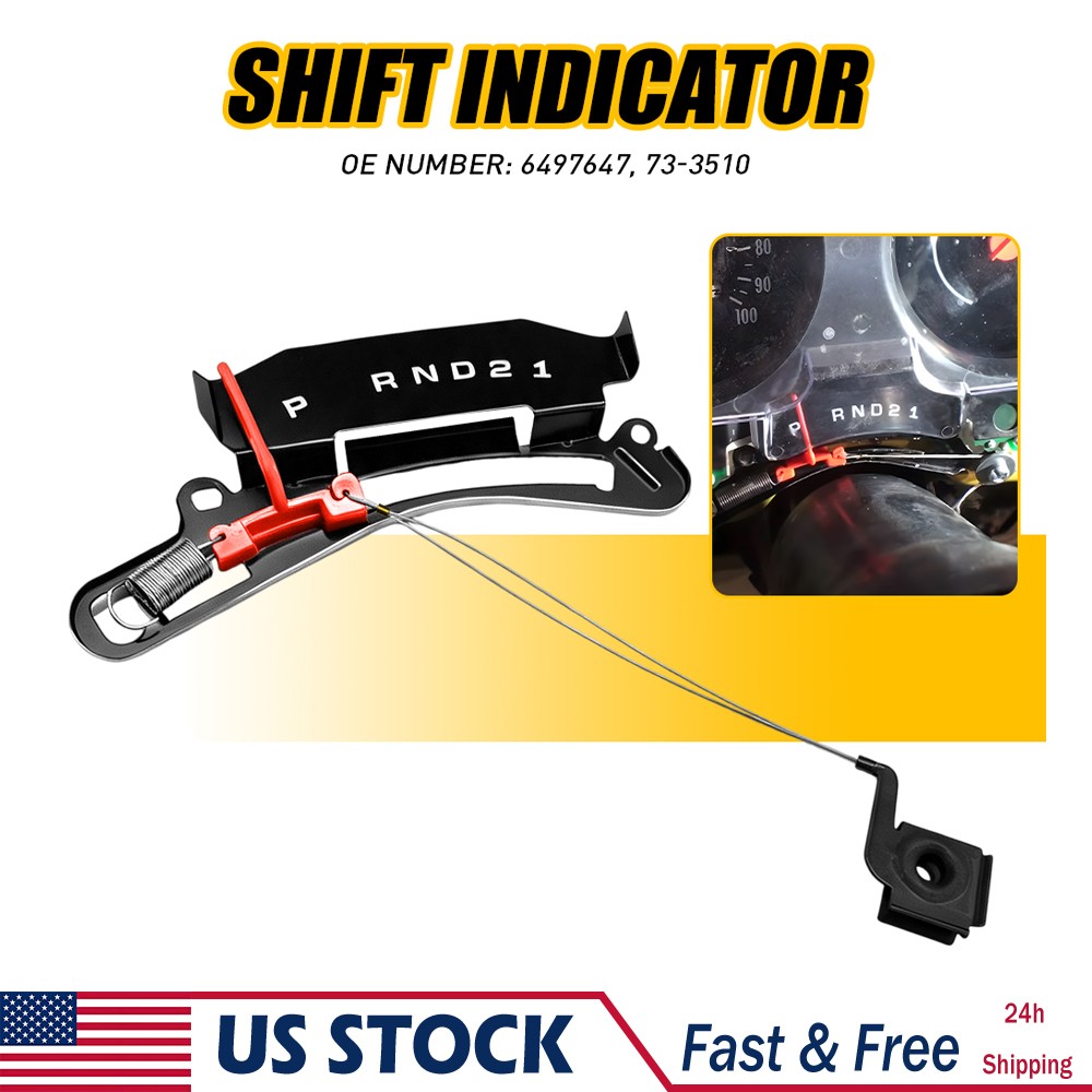 Gear Shift Indicator w/ Cable For Chevy GMC Truck 1973‑1979 3‑Speed Auto 6497647