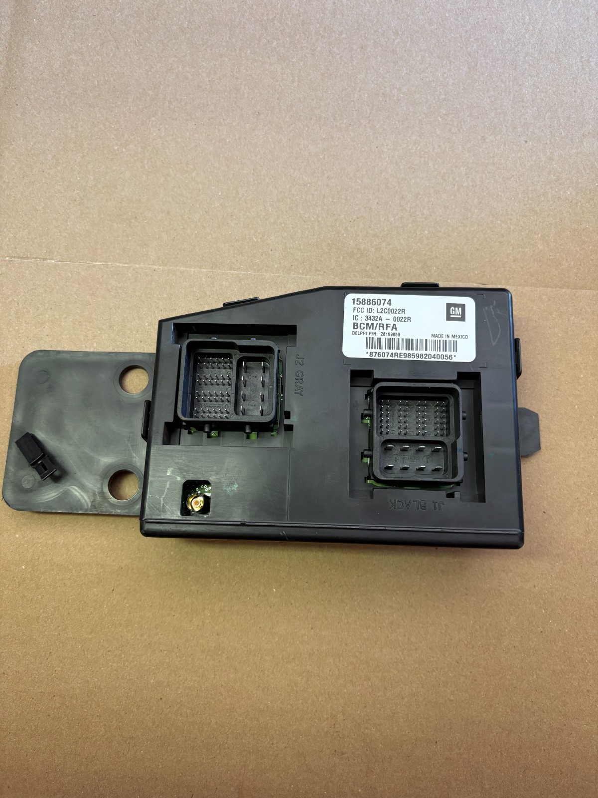 2009-2012 GMC CANYON COLORADO HUMMER H3 BODY CONTROL MODULE BCM 15886074 OEM