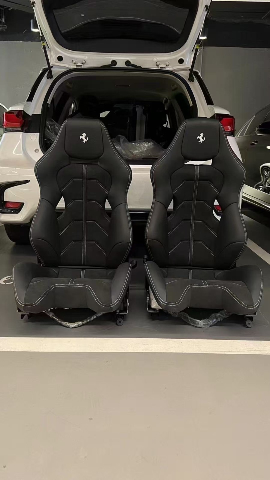 For FERRARI F430 California 458 488 F12 F8 SCUDERIA    CARBON SEAT BLAC