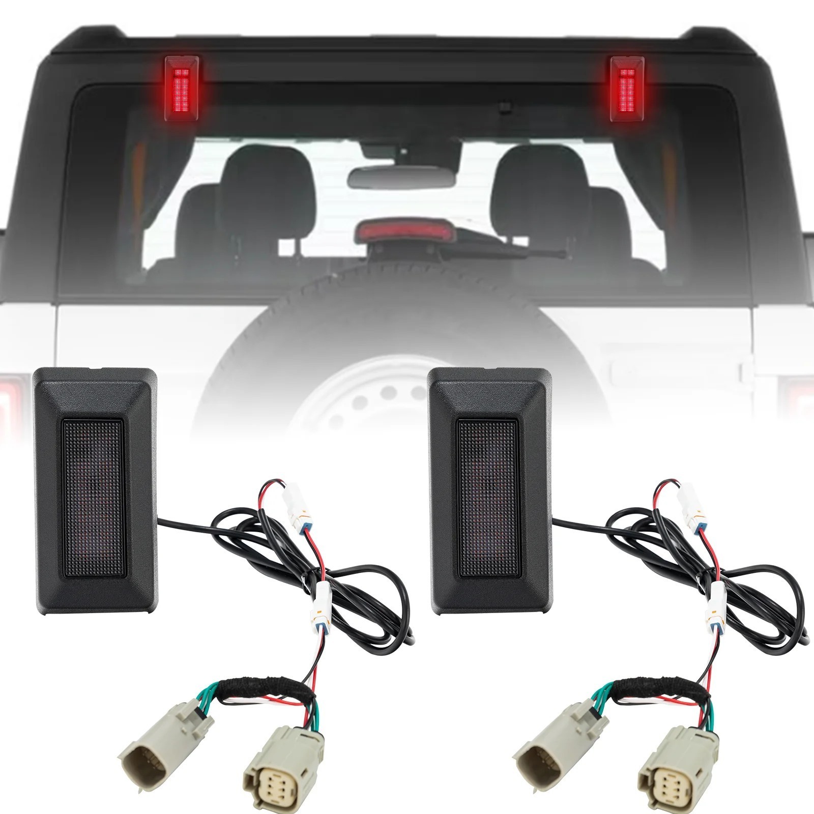 SUNPIE Rear Window Upgrade LED Lights for 2021-2026 Ford Bronco (2Pcs/Set)