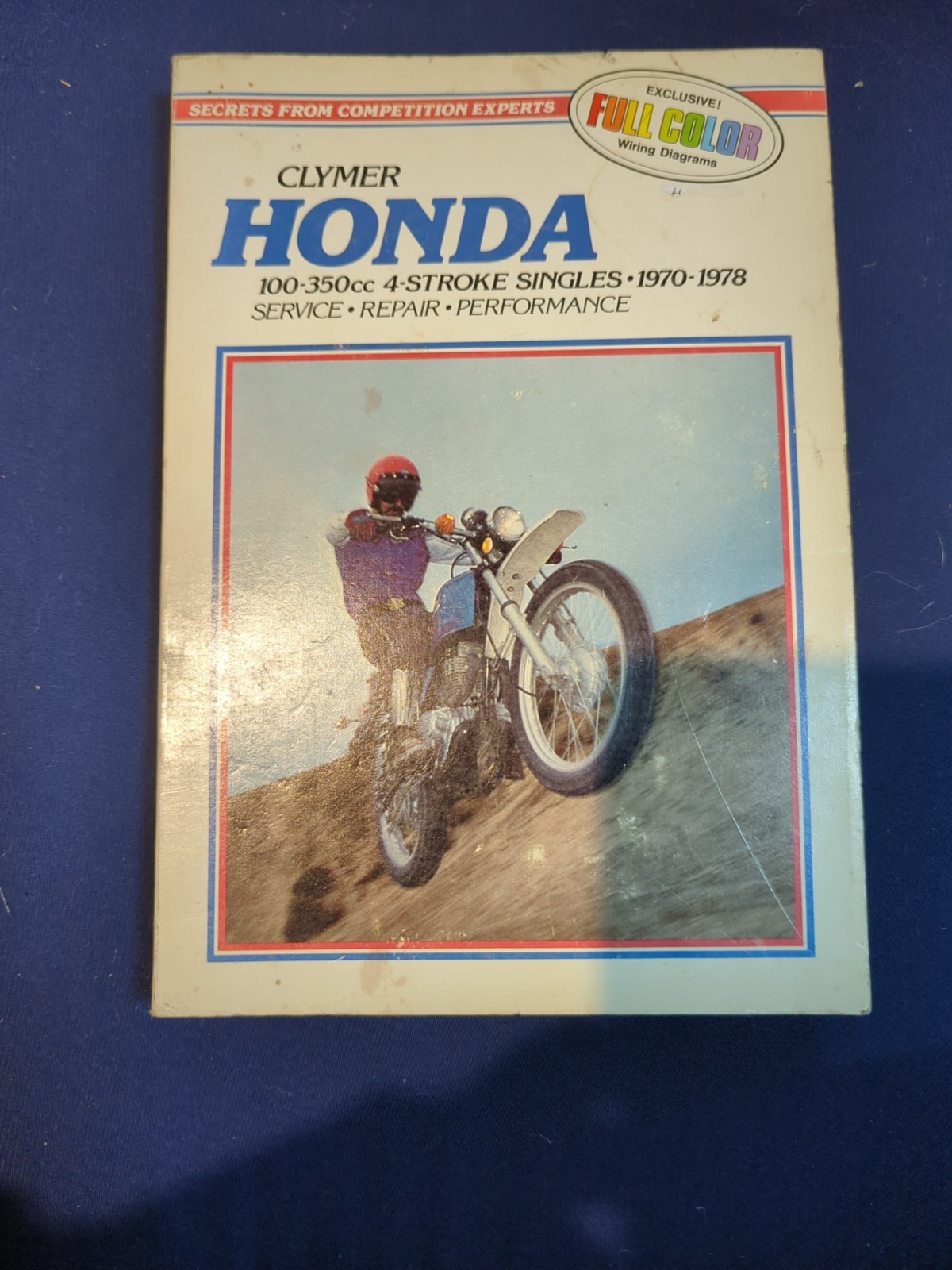 Vintage Clymer Honda 100-350cc 4-Stroke Singles 1970-1978 Repair Manual Vintage Clymer Honda 100-350cc 4-Stroke Singles 1970-1978 Repair Manual