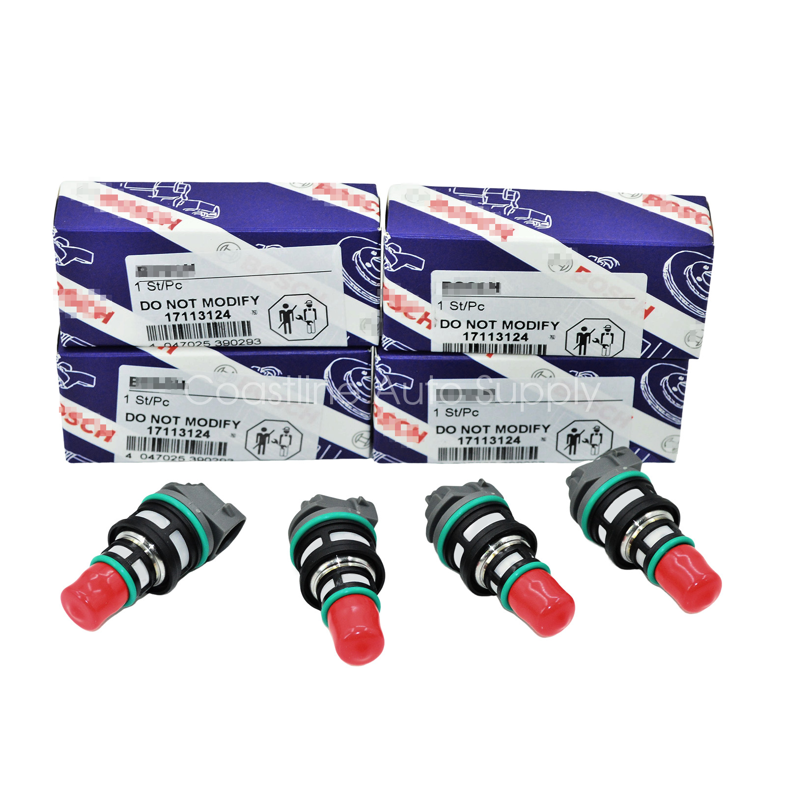 For 92-97 Chevy Cavalier S10 LLV 2.2L Bosch OEM Fuel Injector Set 4Pcs 17113124