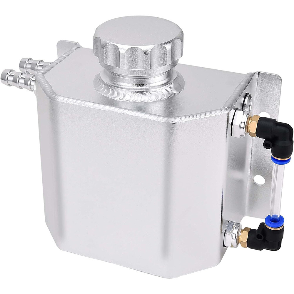 New 1L Aluminum Radiator Coolant Overflow Bottle Recovery Water Tank Reservoir