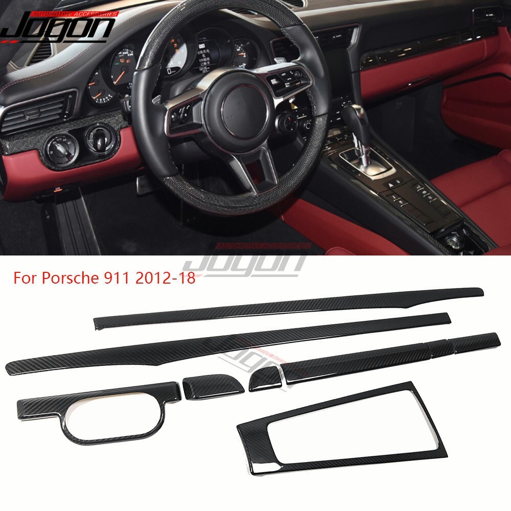 Real Carbon Interior Console Trim For Porsche 911 Carrera Targa Turbo 991 12-18