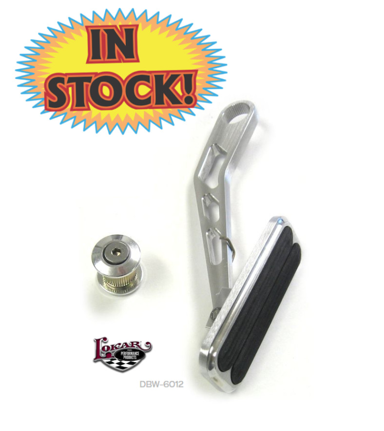 Lokar DBW-6012 - XL Throttle Pedal for Lokar Drive-by-Wire with Rubber Insert