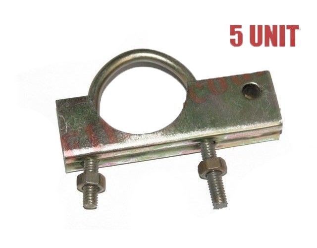 Exhaust Hanging U Bolt Clamp 5 Units Zinc Coated 2.5\