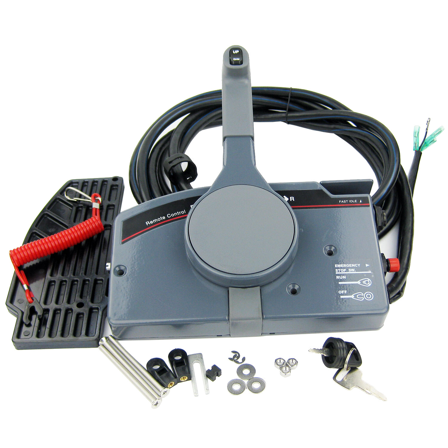 PUSH Throttle Outboard Remote Control Box 703 for Yamaha Side Mount 10 Pin Cable