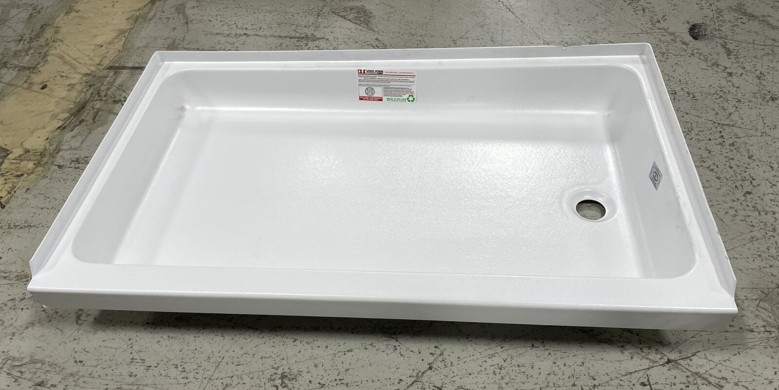 DUO FORM 244022121 REPLACEMENT RV SHOWER PAN 24 X 40 RIGHT HAND DRAIN
