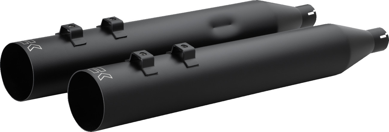 KHROME WERKS HP-Plus? Slip-On Mufflers - Straight Cut - 4