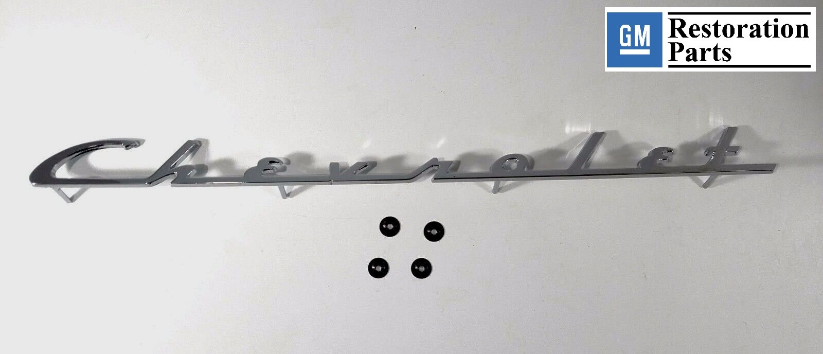 1954 Chevy Chevrolet Car Chrome Trunk Emblem Script Bel Air 210 150 Licensed