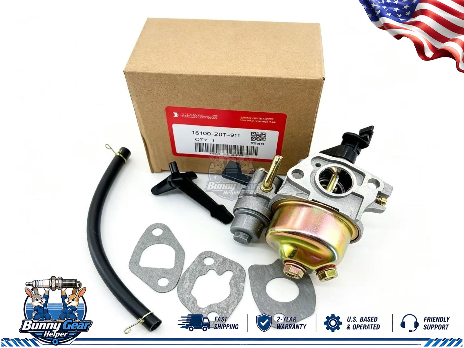 Carburetor 16100-Z0T-911 For Honda GX160 GX200 Predator 6.5HP 212CC Engine