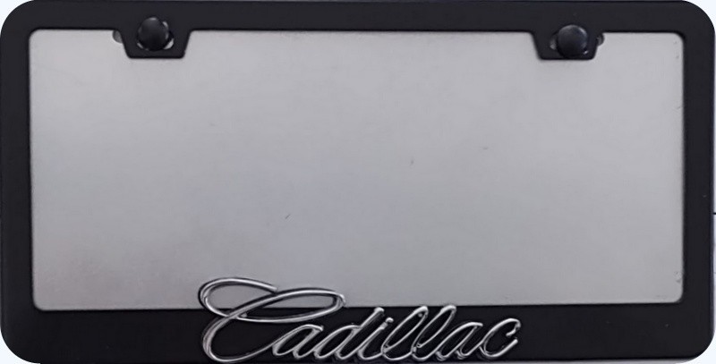 CADILLAC 3D Chrome Script Stainless Steel Frame CADILLAC 3D Chrome Script Stainless Steel Frame