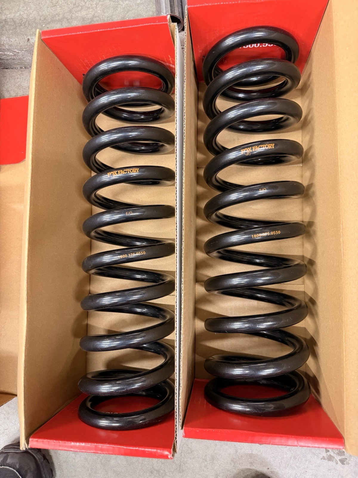 Fox factory Racing coilover Springs 1800.375.0550
