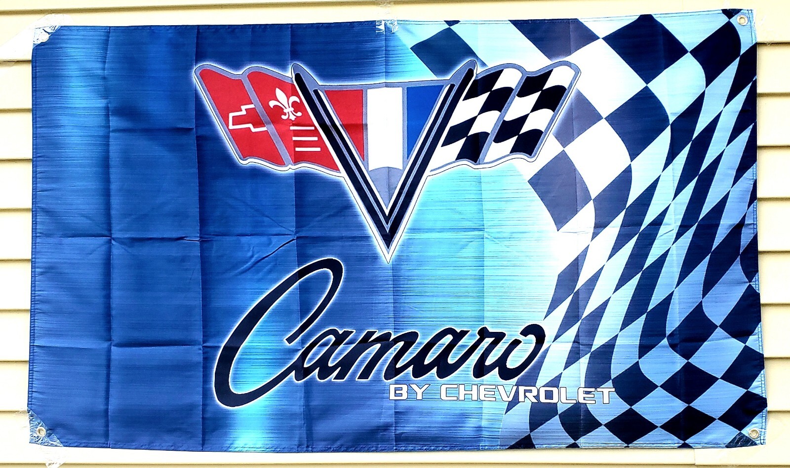 Camaro By Chevrolet 3x5ft Flag Banner 100D Polyester 4 Grommets Brand New 