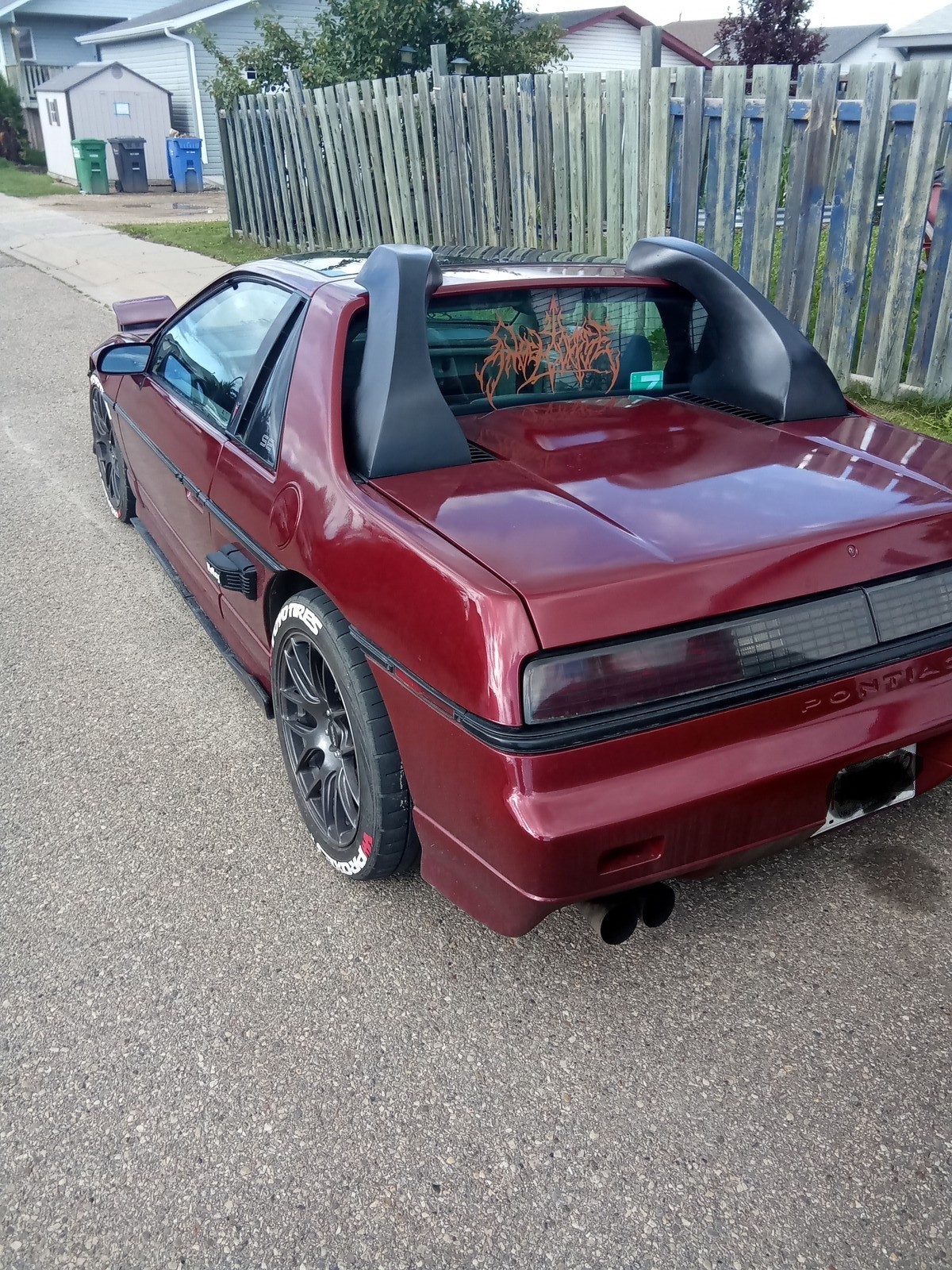 For 1984-88 Pontiac Fiero Fiberglass FRP Over the Roof Scoops