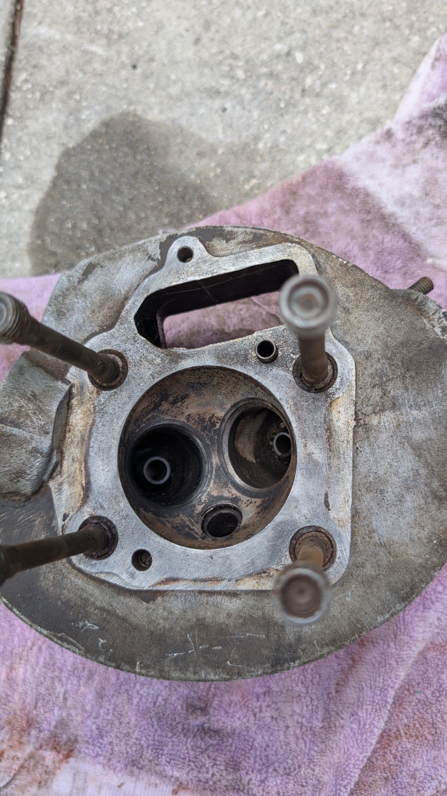 1957 Era NSU 250 Max bare cylinder Head