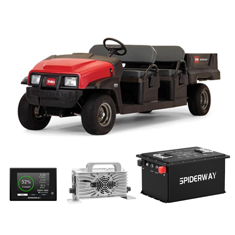 48V 150Ah Golf Cart LiFePO4 Lithium Battery with Charger For Toro Workman GTX