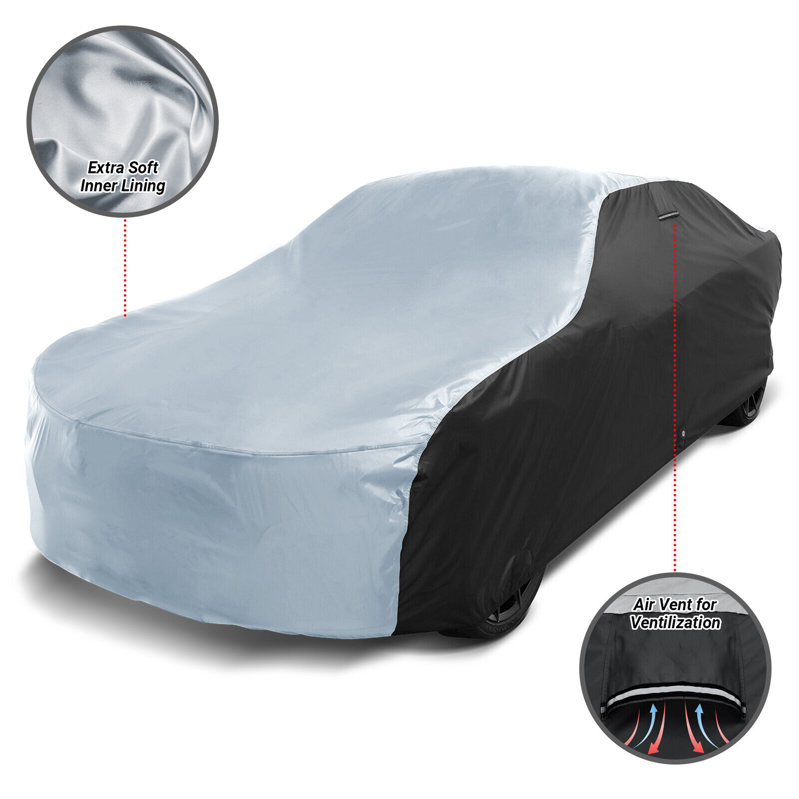 For MASERATI [QUATTROPORTE] Custom-Fit Outdoor Waterproof All Weather Car Cover