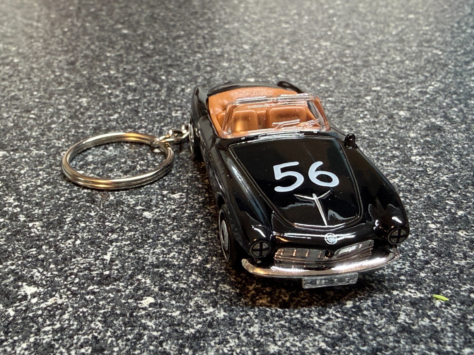 BMW 507 Convertible Roadster Keychain Black Hot Wheels Matchbox