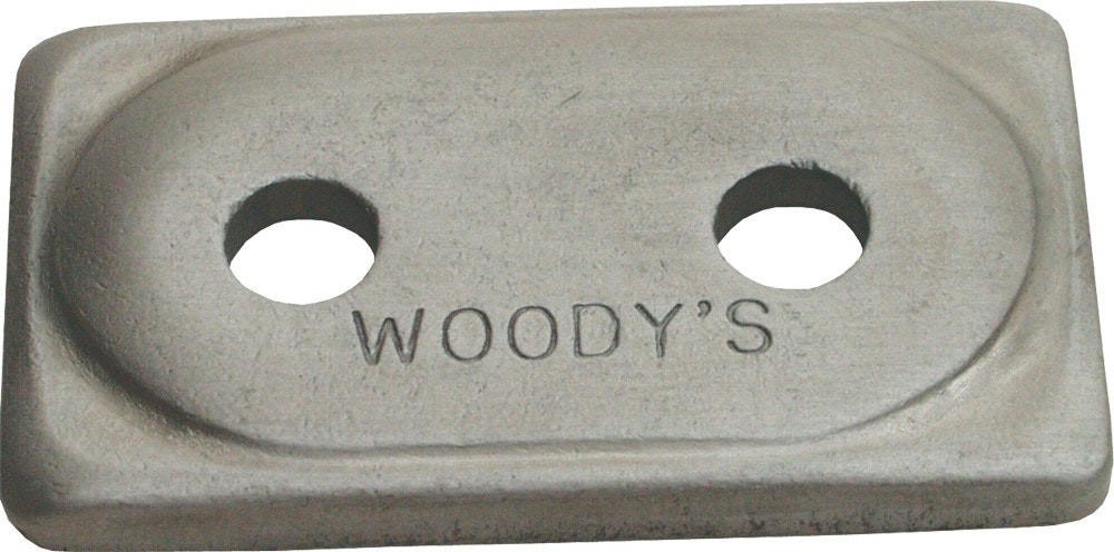 Woody's ADD2-3775-B Double Digger Aluminum Support Plates Natural - 5/16in. T...
