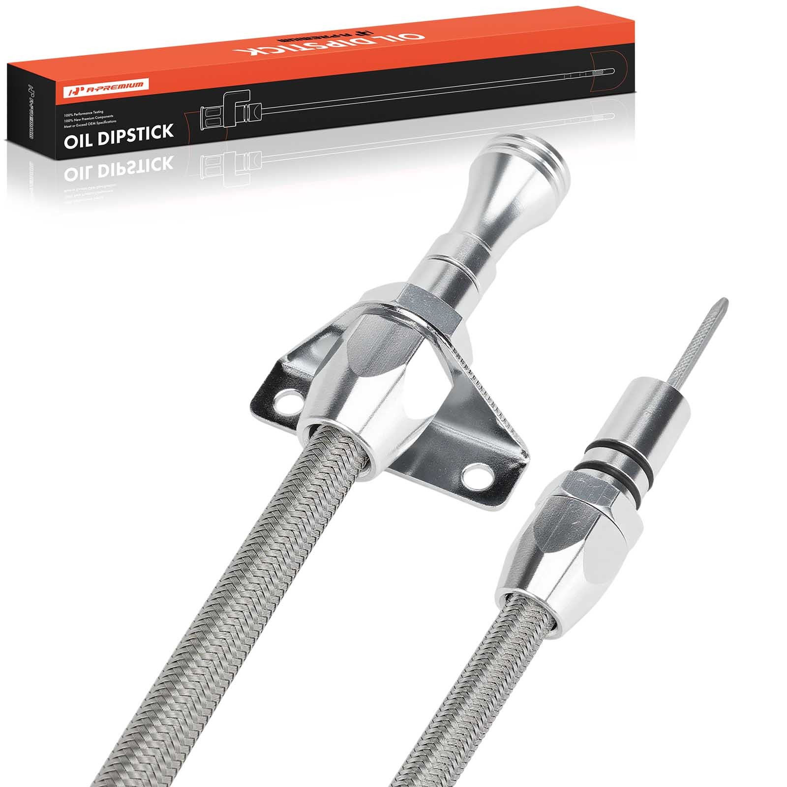A-Premium Flexible Stainless Transmission Dipstick Firewall Mount for Chrysler