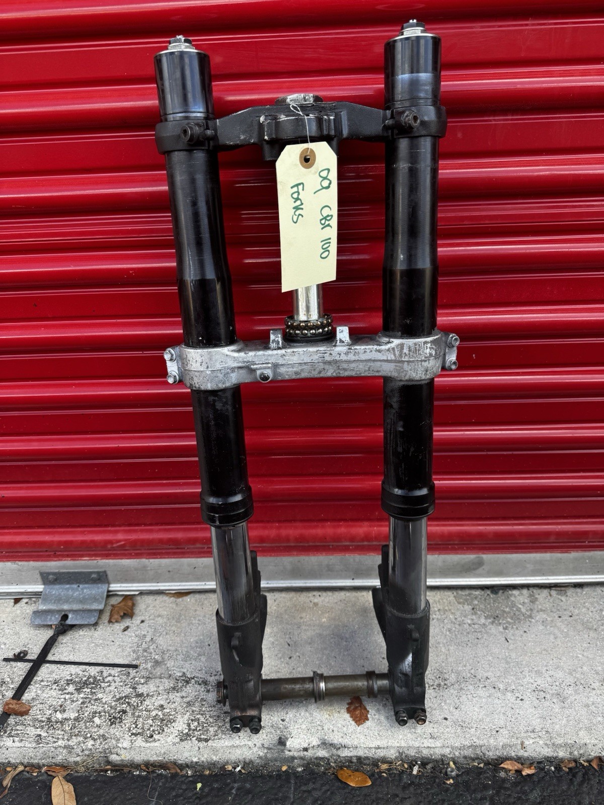 08-16 HONDA CBR1000RR CBR1000 FRONT END FORKS STRAIGHT OEM CLEAN 100% W/ TRIPLE