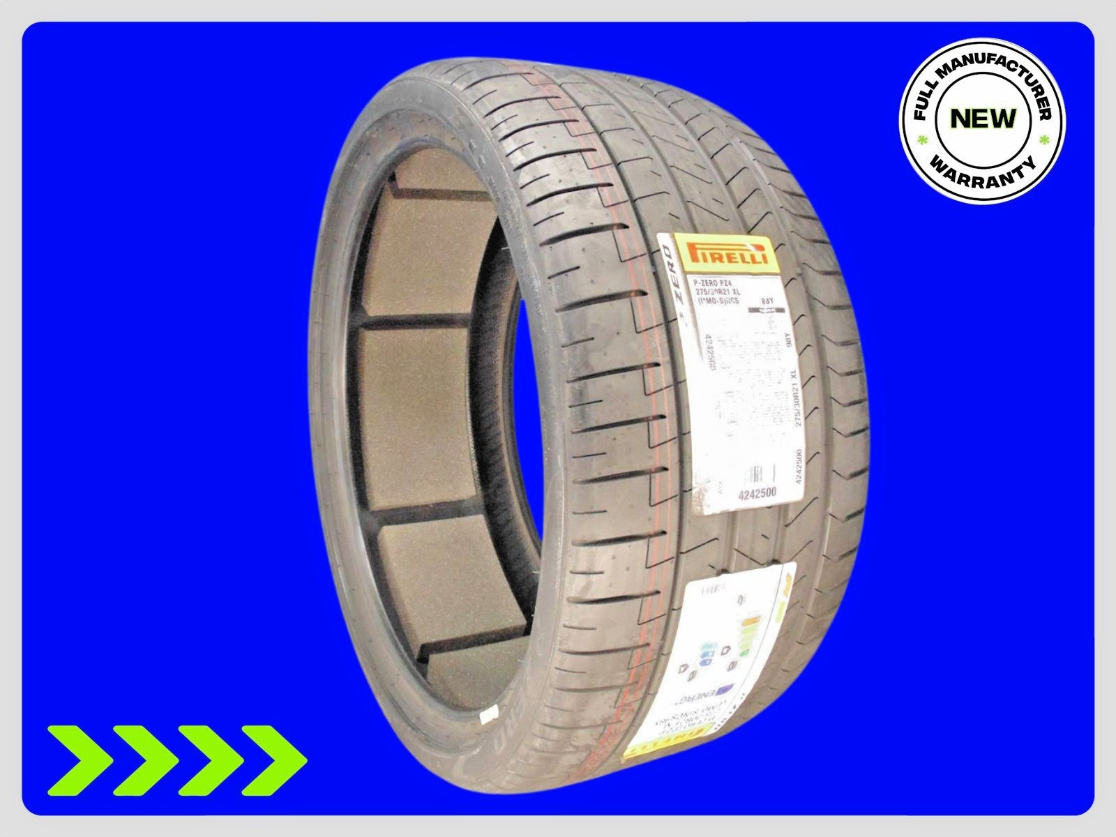 1 Brand New Pirelli P Zero Tm Pz4 I Mo-S Pncs Xl 275/30R21 Tire 98Y 2753021