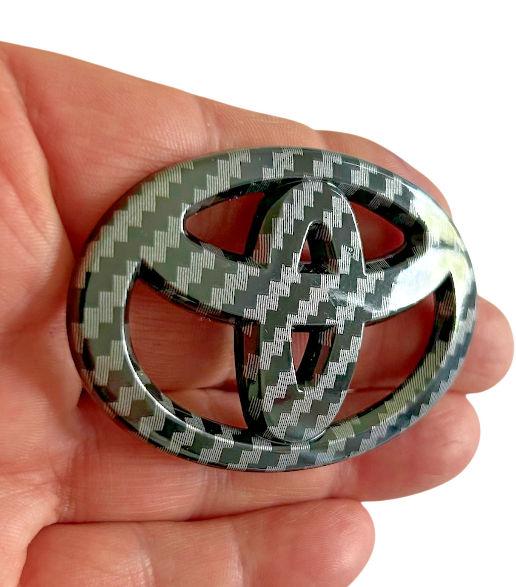 Emblema de Volante de Carbono para Botón de Toyota Tacoma, Camry, Tundra Emblema de Volante de Carbono para Botón de Toyota Tacoma, Camry, Tundra