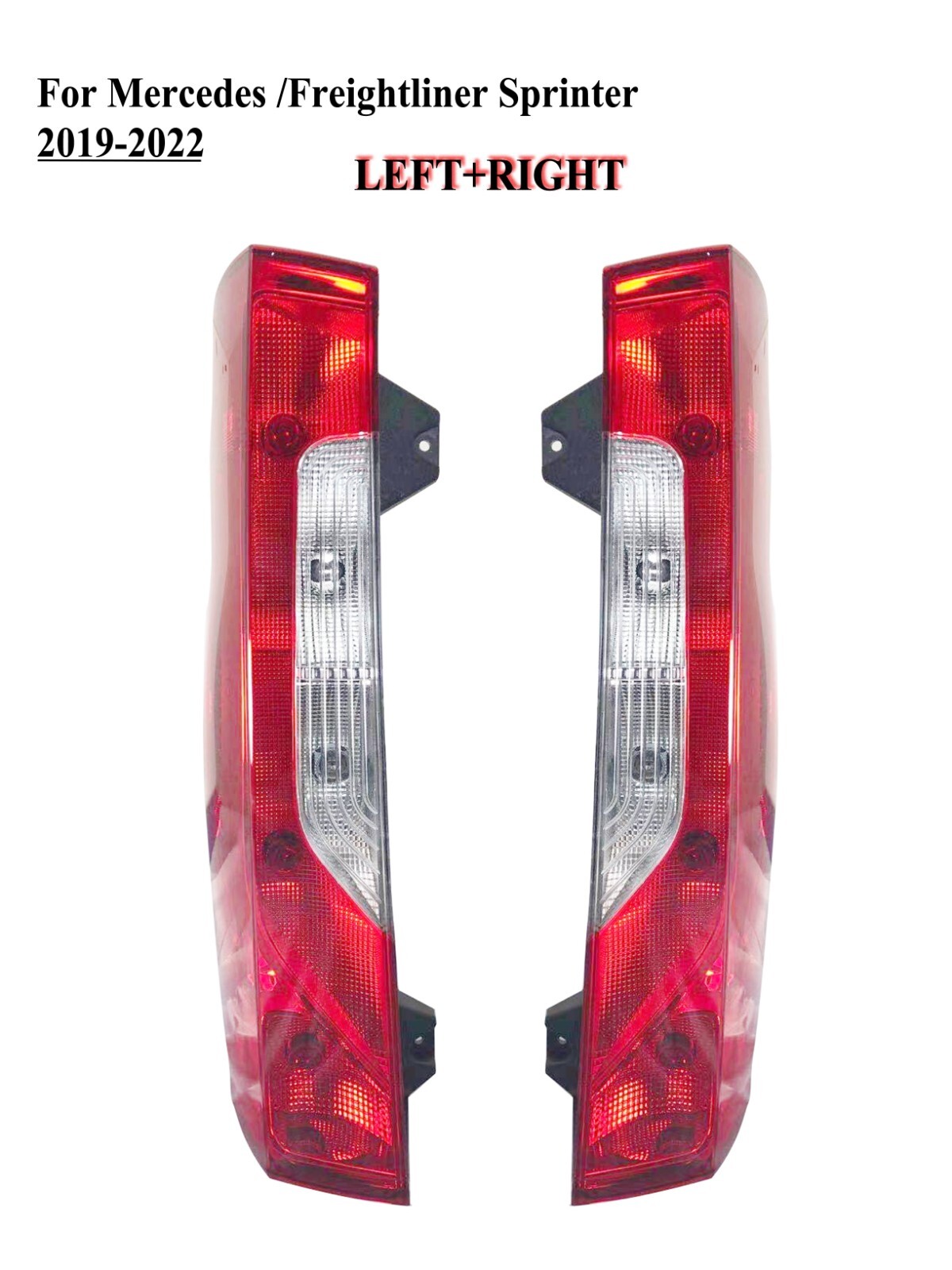 Pair Right+Left Tail Light Lamp For 2019-2024 Mercedes Freightliner Sprinter