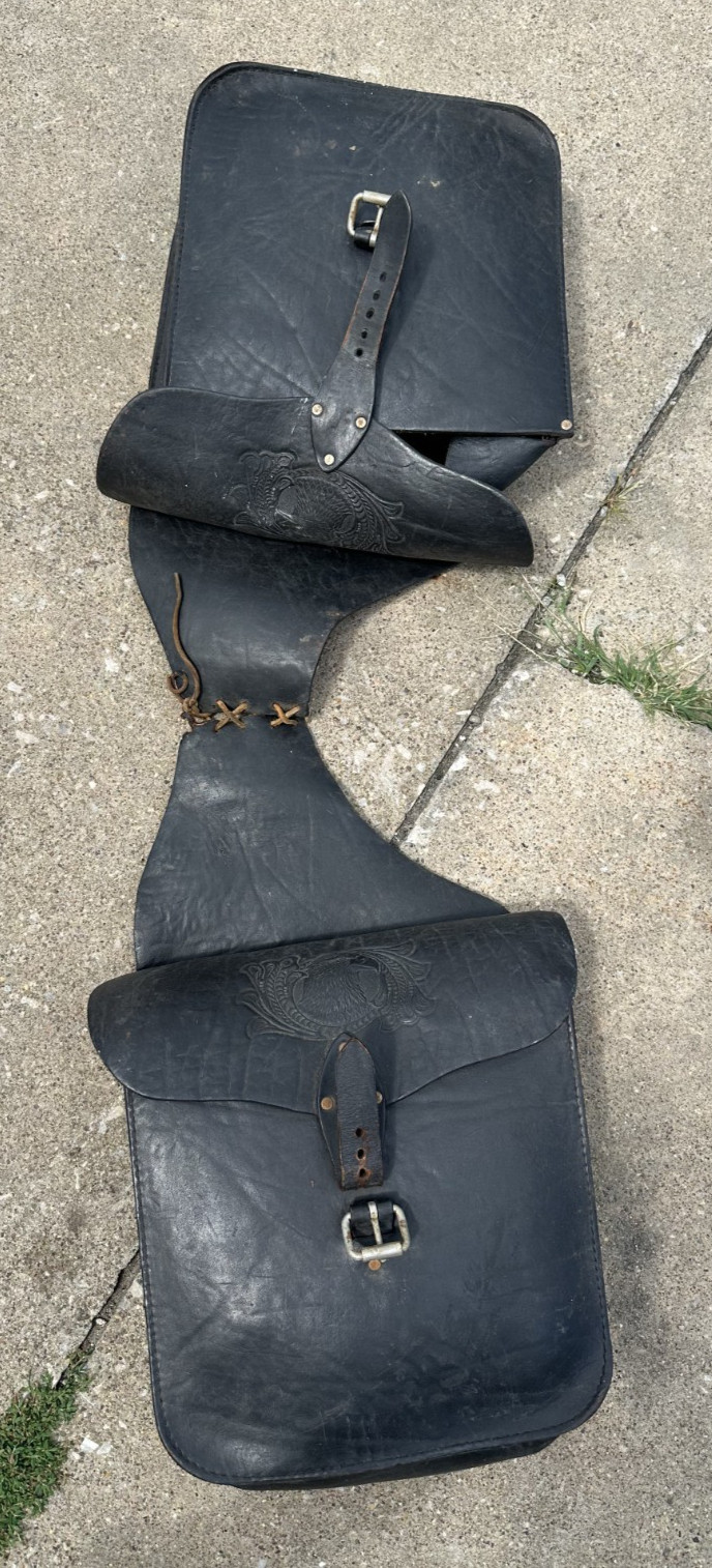 Nice Used Leather Saddle Bags Harley Davidson Triumph Others Nice Used Leather Saddle Bags Harley Davidson Triumph Others