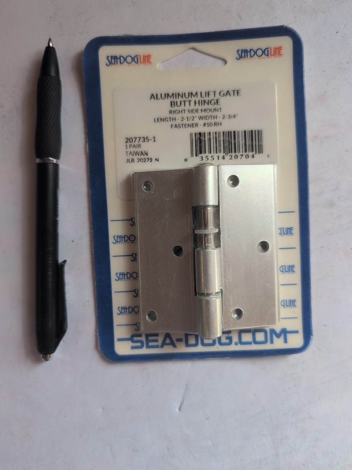 Sea-Dog Lift Gate Butt Hinge 207735-1 Aluminum Pair SEA11