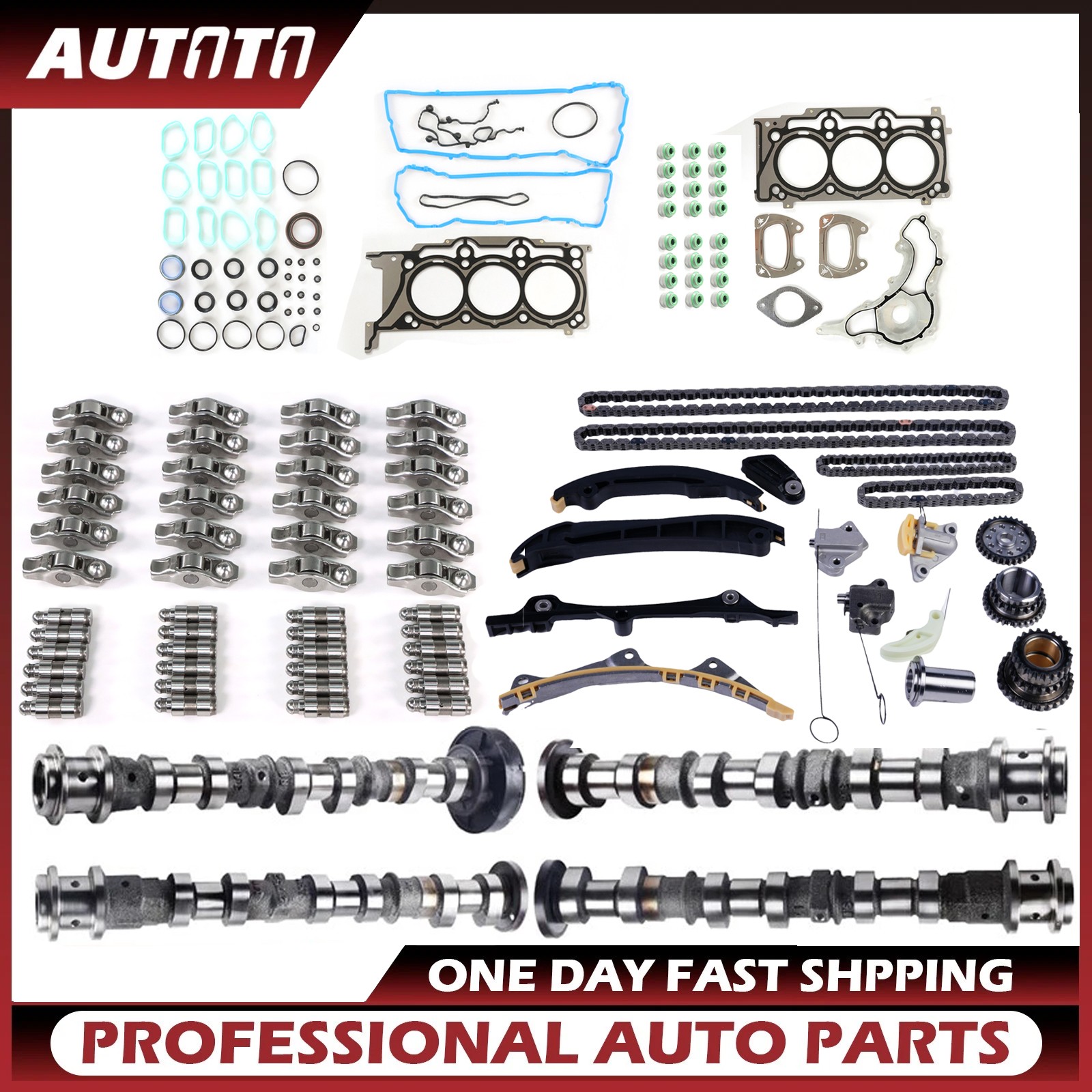 3.6L Camshaft Rocker Lifters Timing Kit For 2011-2016 Jeep Dodge Chrysler Ram V6