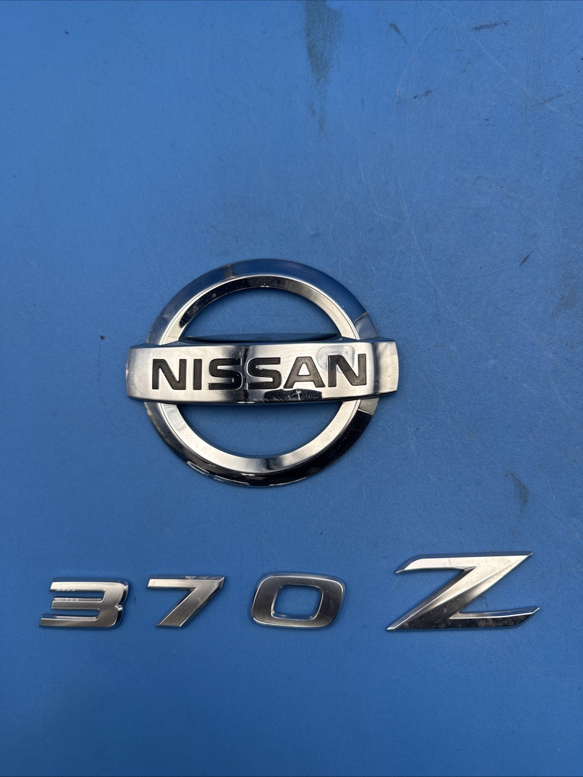09-20 NISSAN Z34 370Z REAR TRUNK LID EMBLEM BADGE LOGO SET OEM