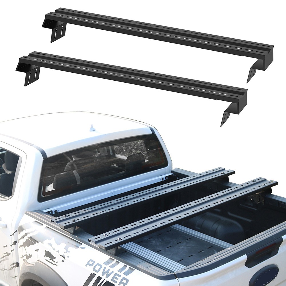 SYHVU Universal Truck Bed Rack with 2 Steel Board Adjustable Rack Cross Board