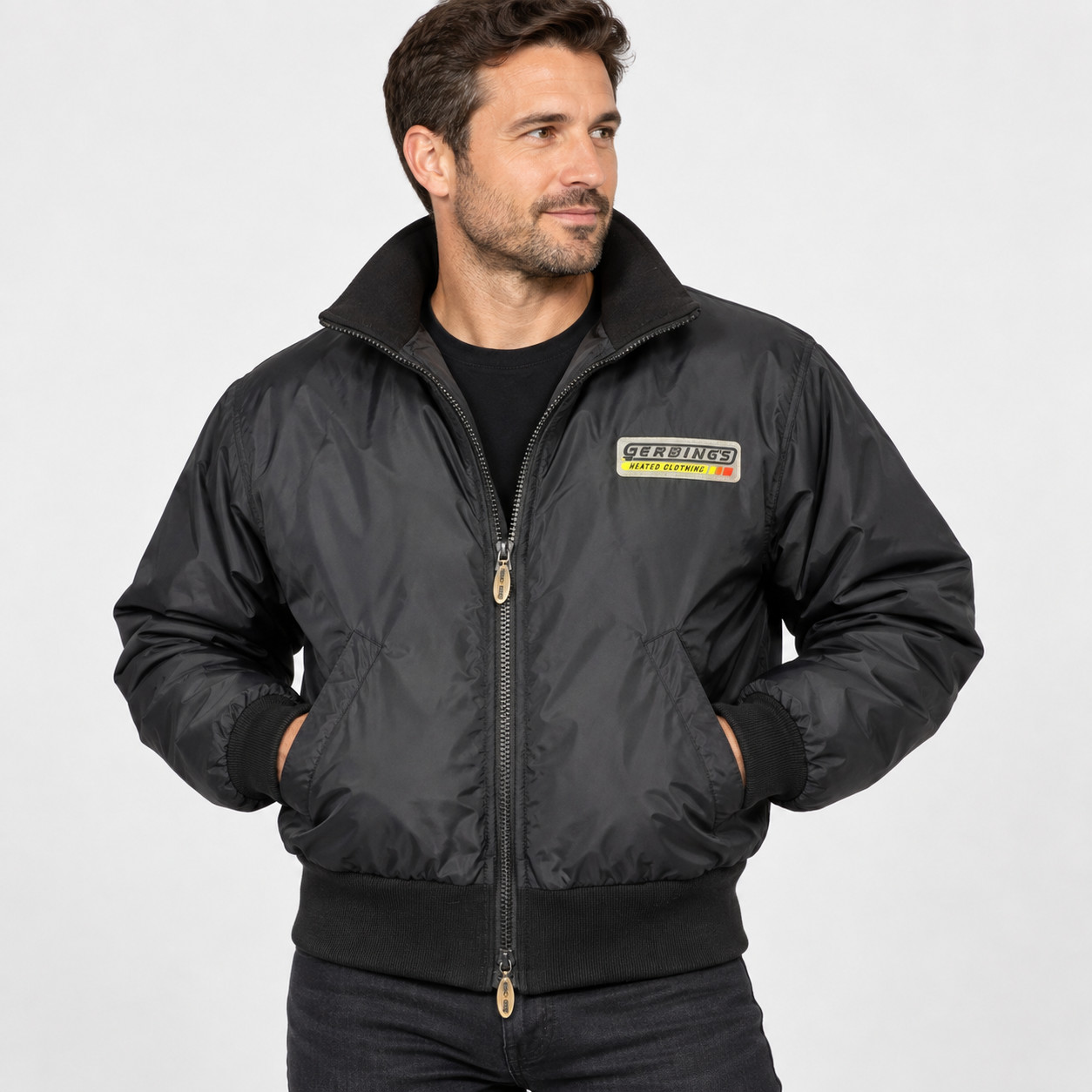 Gerbing\'s Heated Motorcycle Jacket Black Size 38/32 Vintage 12V Riding Gear S/M