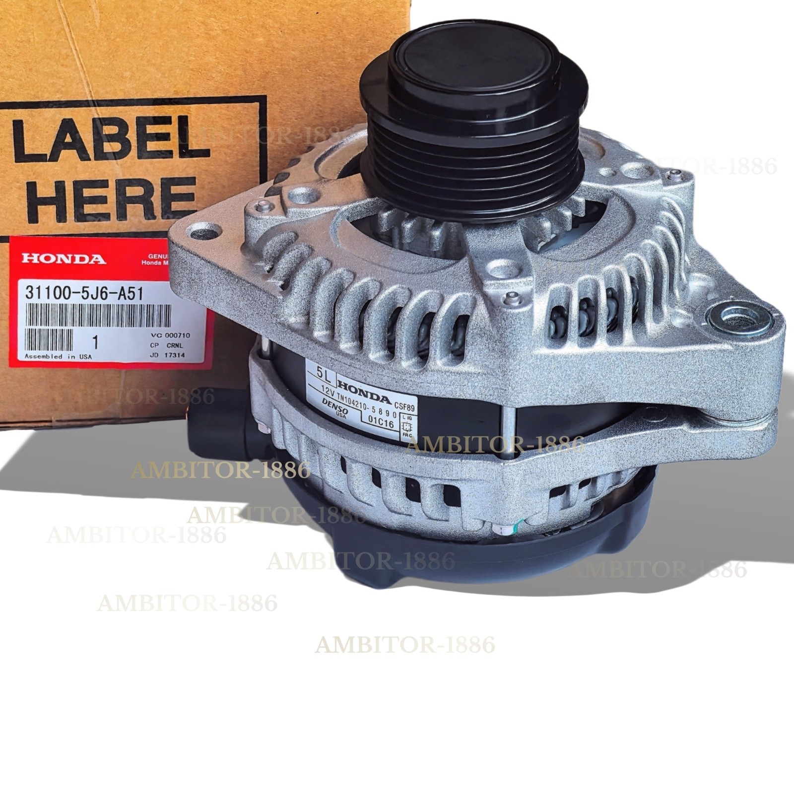 New 155A Alternator For Honda Pilot 3.5L 2016-20 31100-5J6-A51 334-3082 90295867