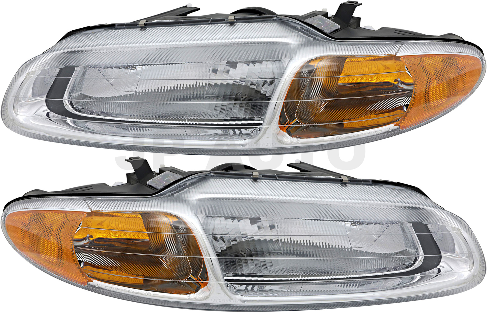 For 1996-2000 Chrysler Sebring Convertible Headlight Halogen Set Pair