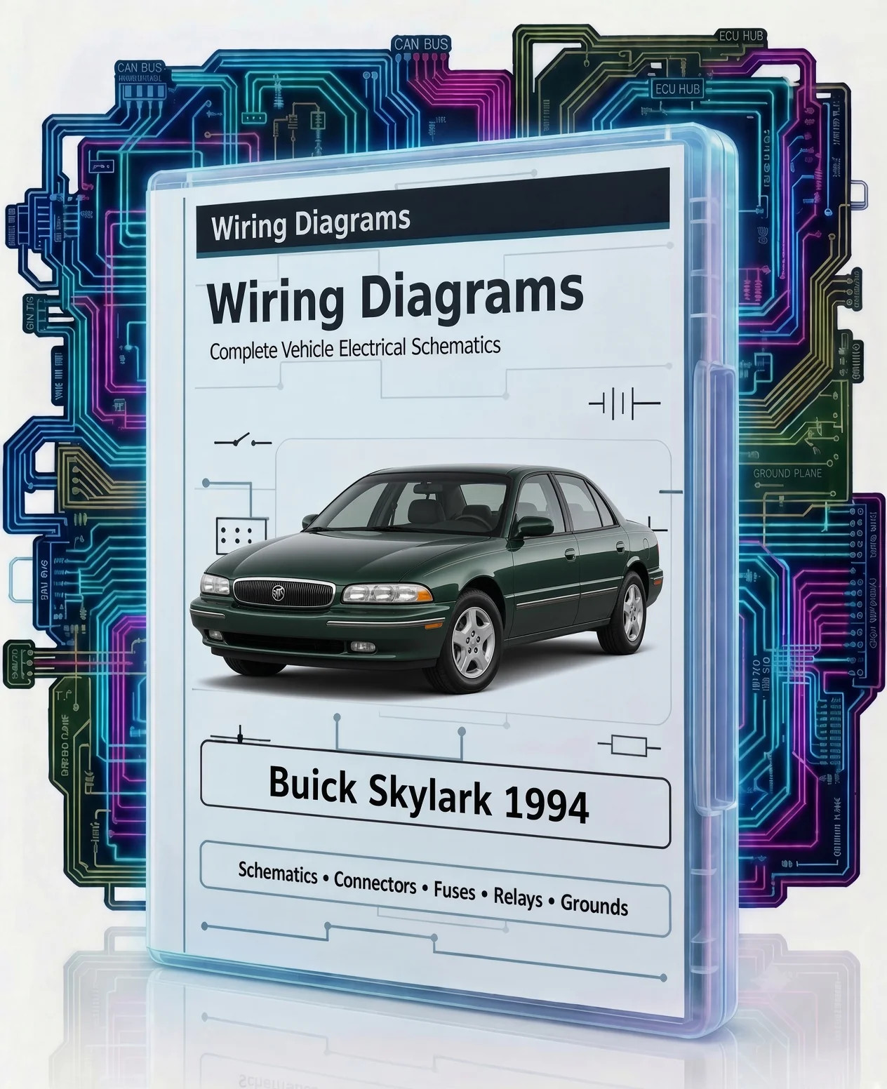 1994 Buick Skylark Complete Color Electrical Wiring Diagrams PDF on USB