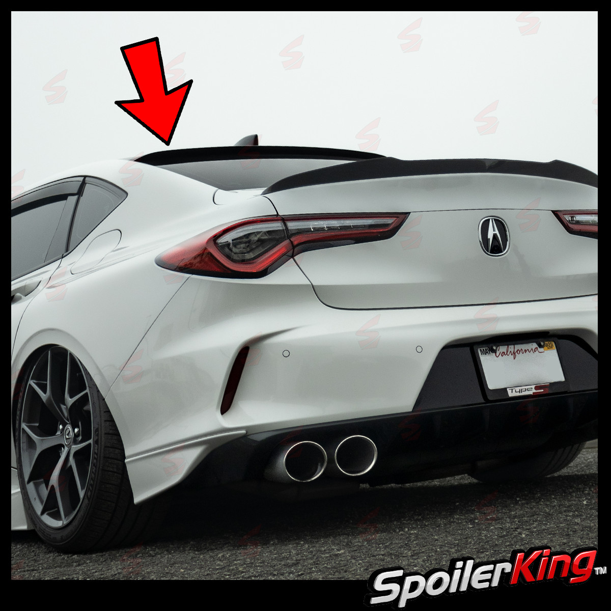 SpoilerKing (284R) Rear Roof Spoiler Window Wing (Fits: Acura TLX 2021-present) SpoilerKing (284R) Rear Roof Spoiler Window Wing (Fits: Acura TLX 2021-present)