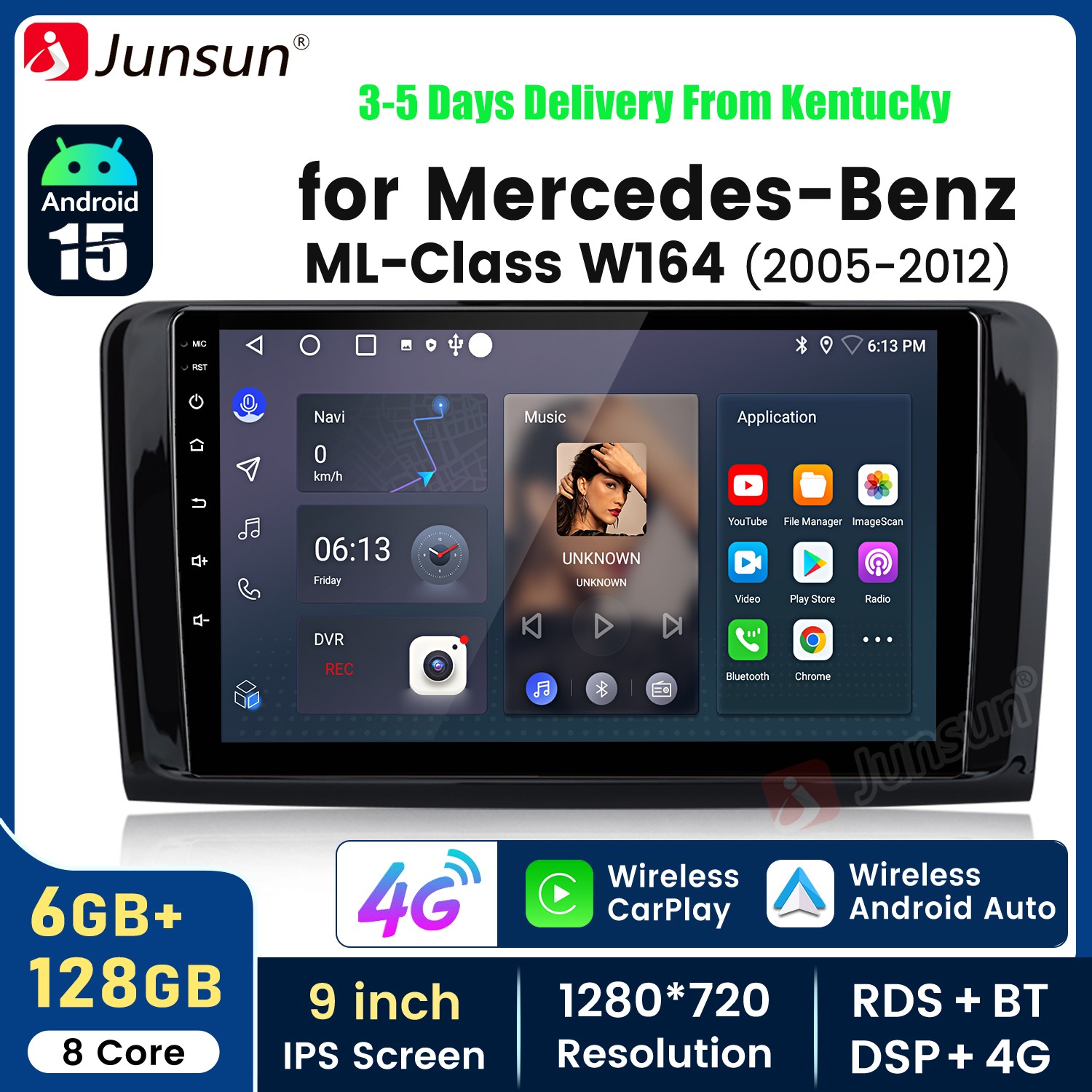6+128G CarPlay Android15 GPS 9