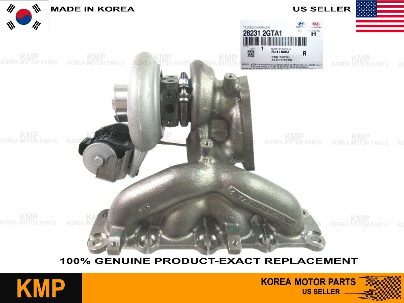 GENUINE⭐ TURBOCHARGER Fits 2015-2021 HYUNDAI & KIA 28231-2GTA1- CHECK FITMENT