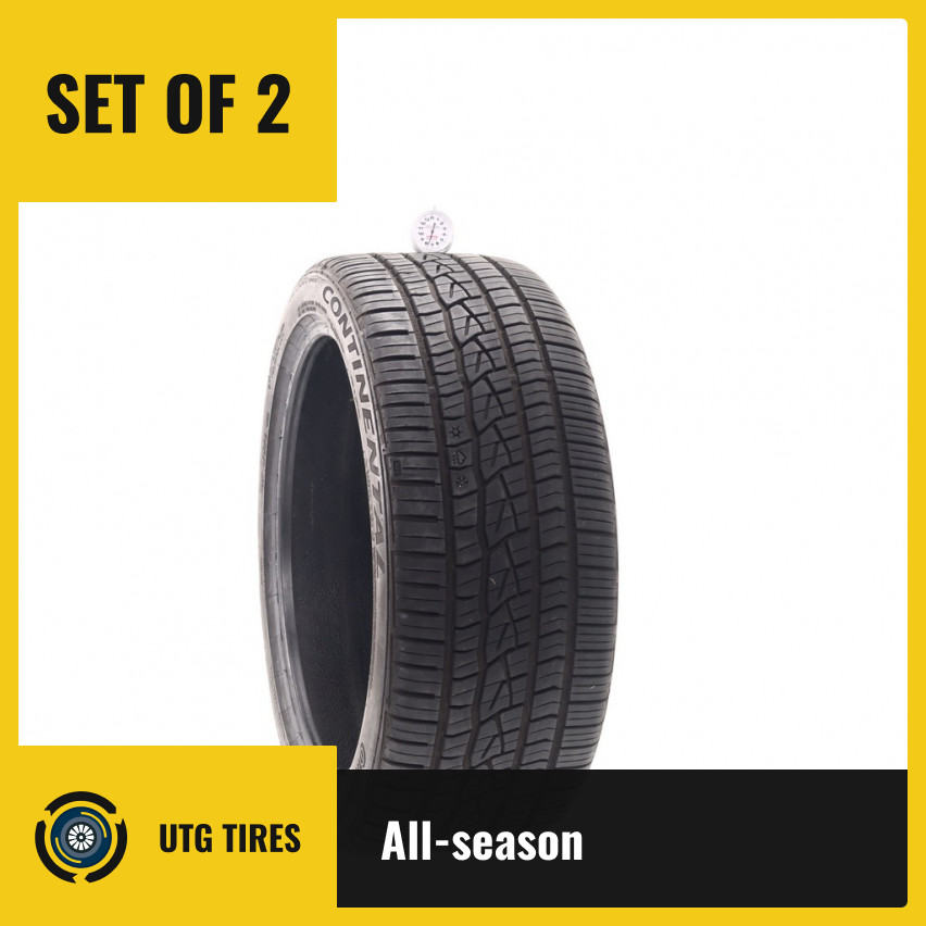 Set of (2) Used 245/40ZR19 Continental ControlContact Sport SRS Plus - 7.5/32