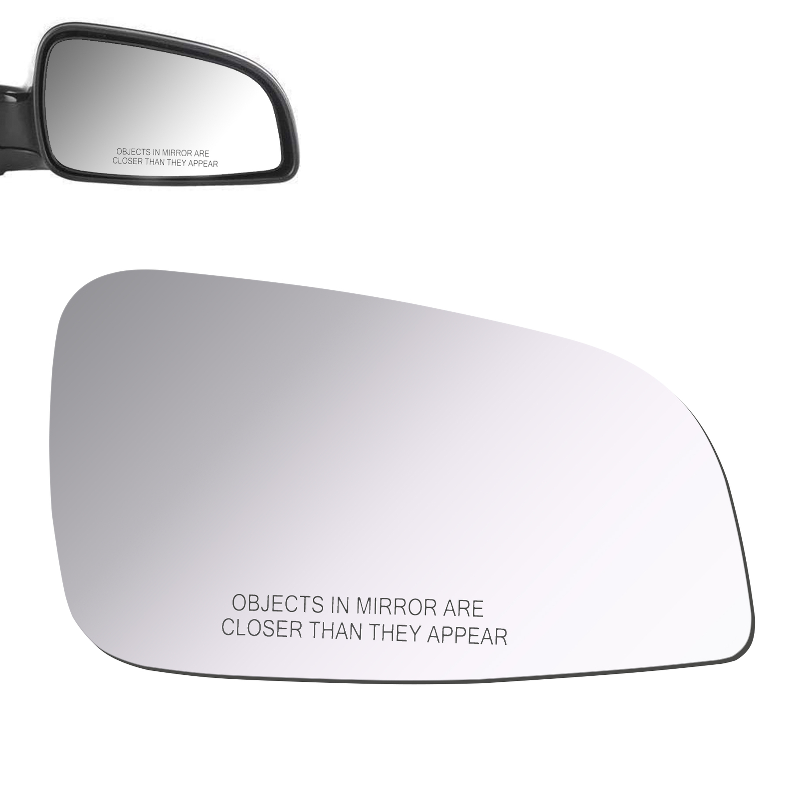 Mirror Glass Replace Fits 2010-12 Chevy Malibu LS Passenger RH Side Convex 5296