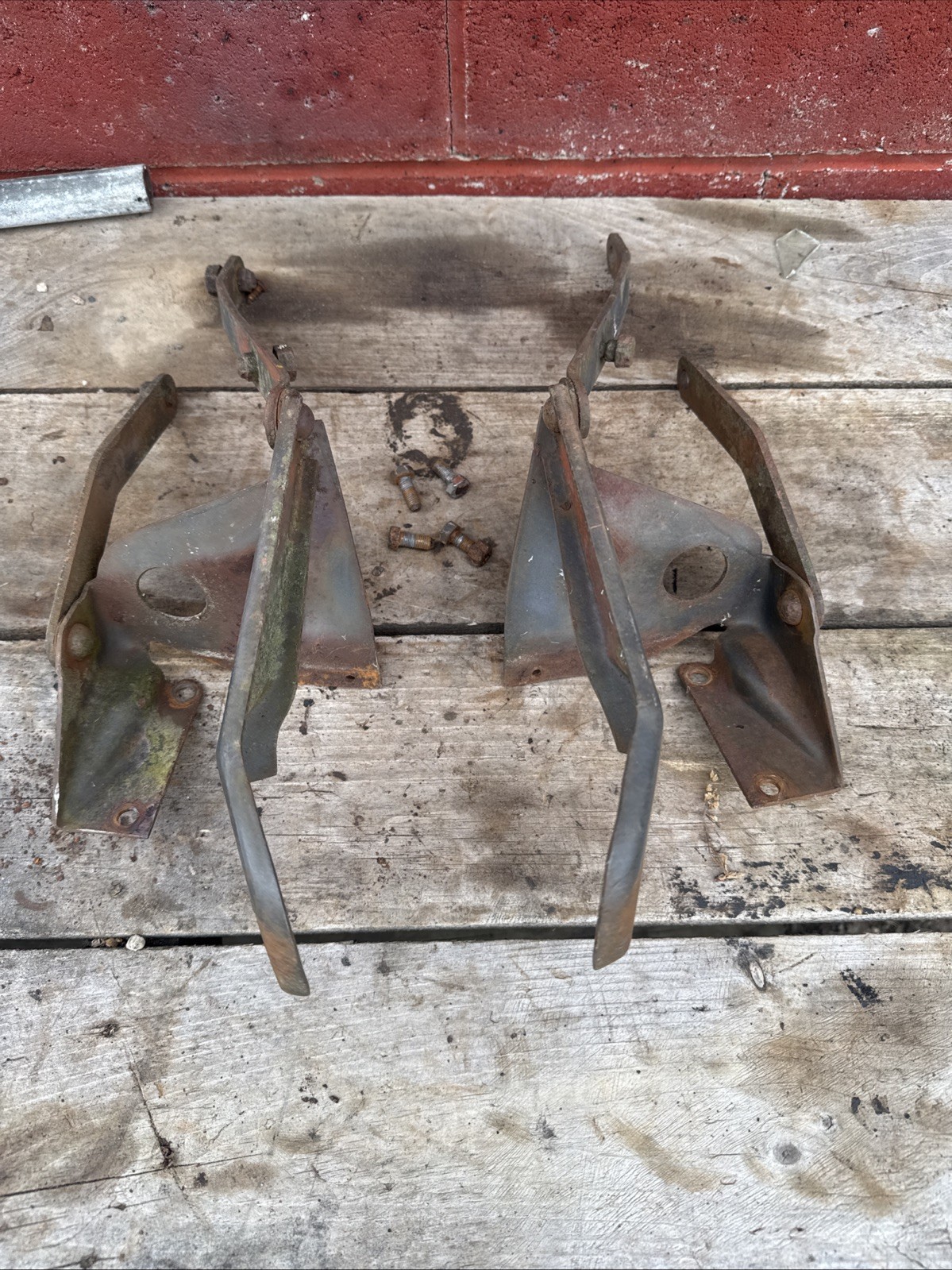Vintage 1949 Ford Custom Hood Hinges Original Shoebox Vintage 1949 Ford Custom Hood Hinges Original Shoebox