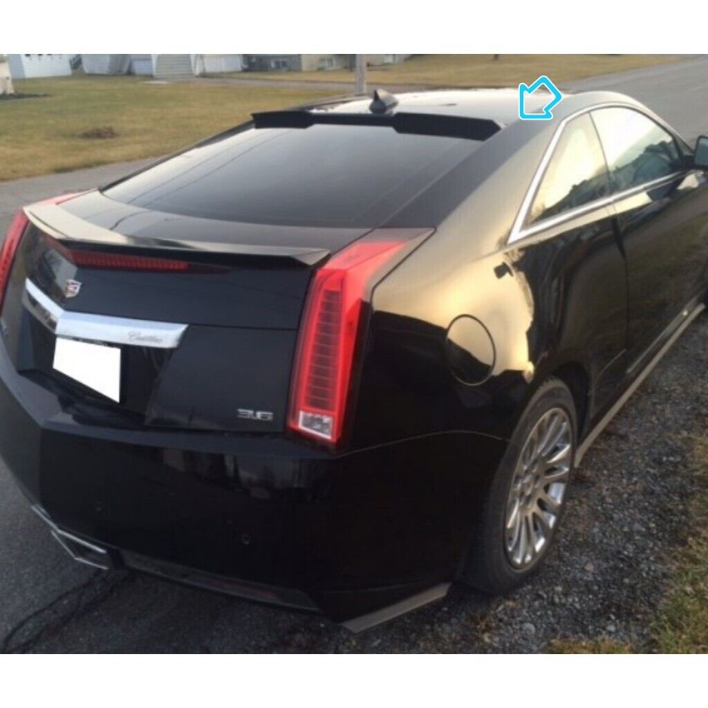 Flat Black 889H Rear Window Roof Spoiler Wing Fits 2011~2014 Cadillac CTS Coupe